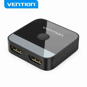 Vention 2-Port HDMI Bi-Directional 4K Switcher – Black ABS High-Definition (AKOB0)