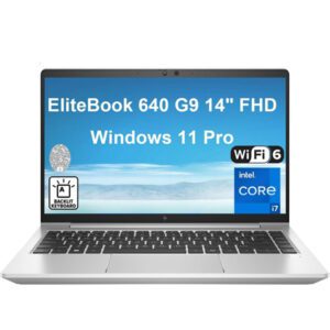 HP EliteBook 640 G9 – 12th Gen Core i7, 16GB RAM, 512GB SSD, 14″ Business Laptop