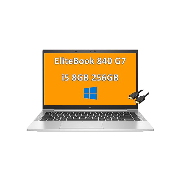 HP EliteBook 840 G7 14″ – Core i5 10th Gen, 8GB RAM, 256GB SSD, Windows 11 Pro Business Laptop