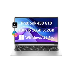 HP ProBook 450 G10 15.6″ Laptop – Intel Core i5-1334U, 16GB RAM, 512GB SSD