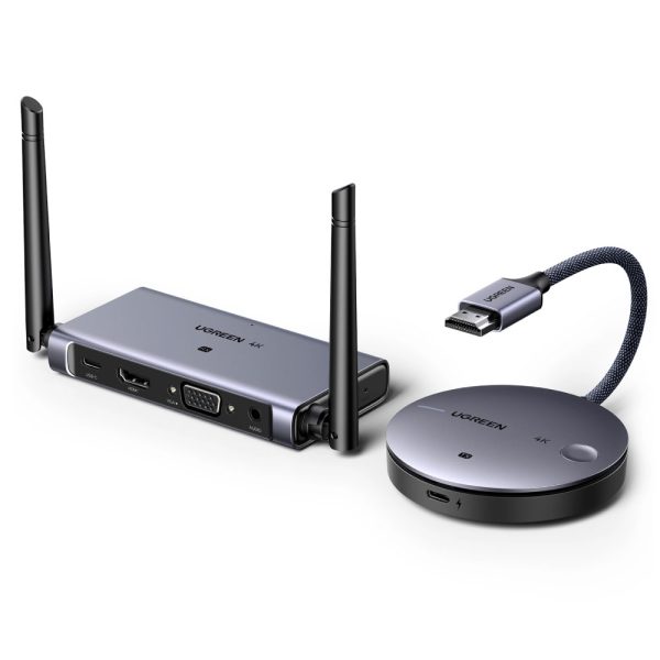 UGREEN Wireless HDMI Extender Kit 5G 50M Video Transmitter & Receiver 4K 30Hz Transmits Display Adapter for TV PC Monitor
