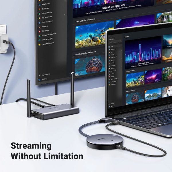 UGREEN Wireless HDMI Extender Kit 5G 50M Video Transmitter & Receiver 4K 30Hz Transmits Display Adapter for TV PC Monitor