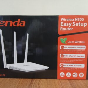 Tenda F3 300Mbps Wireless Router – 3 Antennas – Stable WiFi Connectivity – Best Budget Router in Kenya