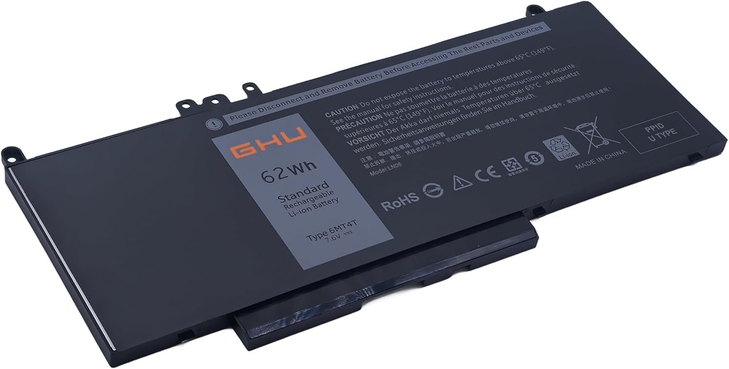 6MT4T Laptop Battery 62Wh for Dell Latitude 14 5470 E5470 15 5570 E5570 Precision 15 3510 M3510 7V69Y TXF9M 79VRK