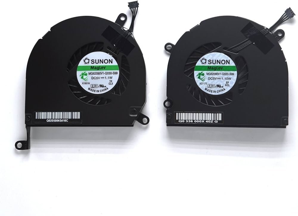 A1286 Left + Right Side CPU Cooling Fan for MacBook Pro 15" 2008 2009 2010 2011 2012