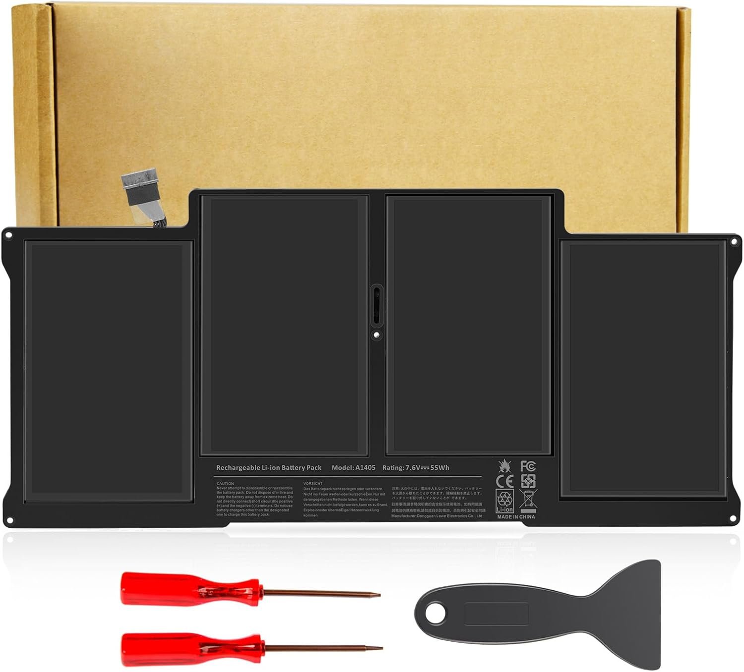 A1466 A1405 battery for MacBook Air 13 inch A1466 (Mid 2012,Mid 2013,Early 2014, Early 2015,2017) A1369(Late 2010, Mid 2011 Version) 7200mAh,fits A1496 A1405 A1377