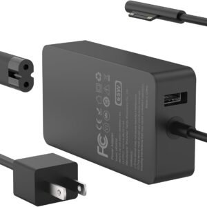 Apple Microsoft Surface Pro 7 / Pro 6 / Pro 5 / Pro 4 / Surface Lapatop / Surface Book / Surface Go Charger 65W Replacement Adapter