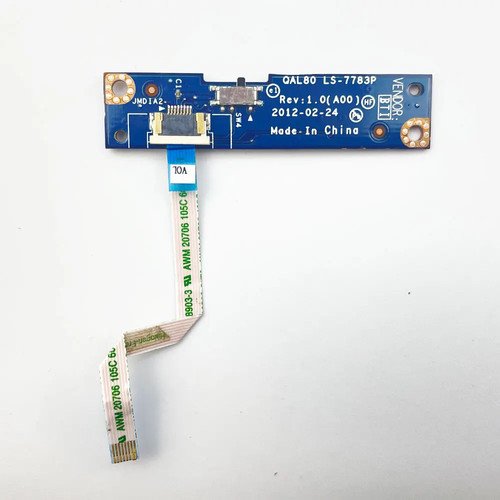 Dell Latitude E6430 Power Button Board with On/Off Switch