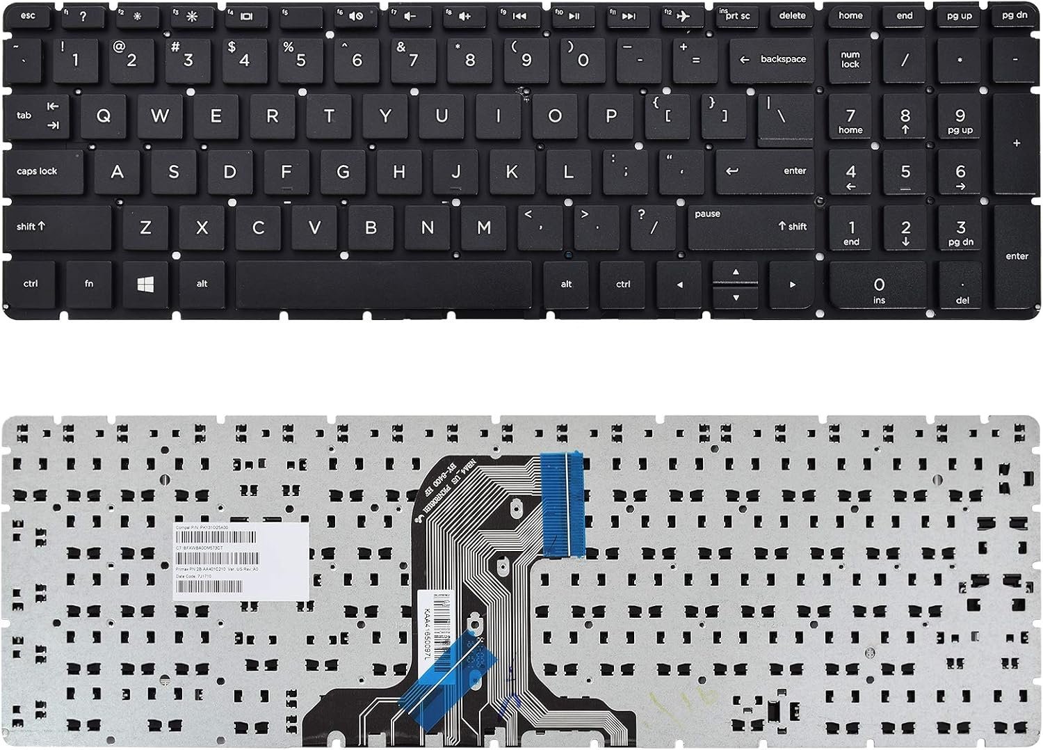HP 15-AC 15-AF 15-AY 15-BA 15-BG 15-BN 17-X 17-Y 250 G4 255 G4 256 G4 250 G5 255 G5 Laptop Keyboard