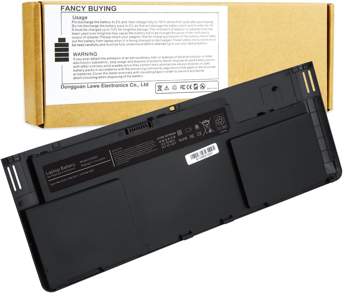 HP EliteBook Revolve 810 G1 Laptop Battery (OD06XL)