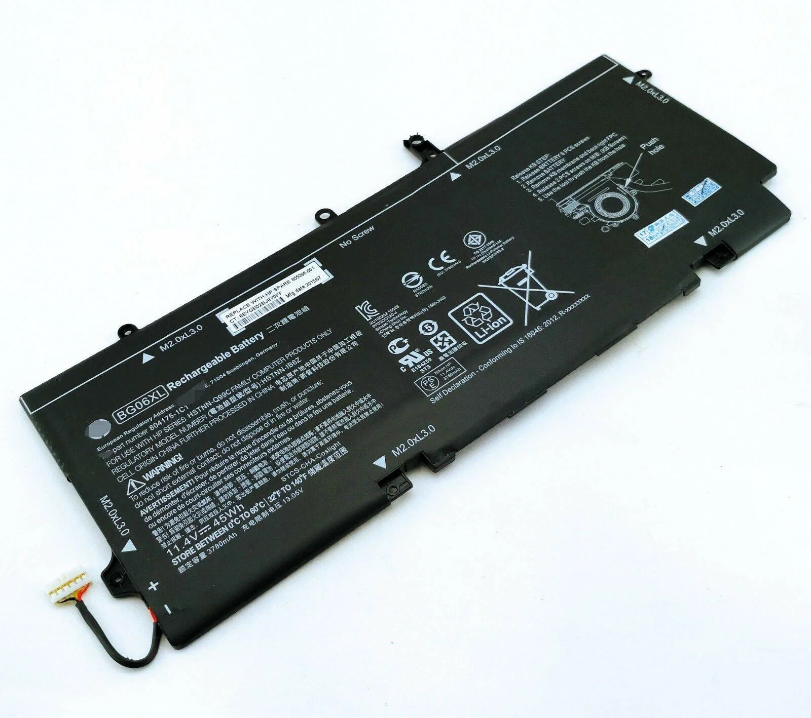 HP Folio EliteBook 1040 G3 BG06XL Battery