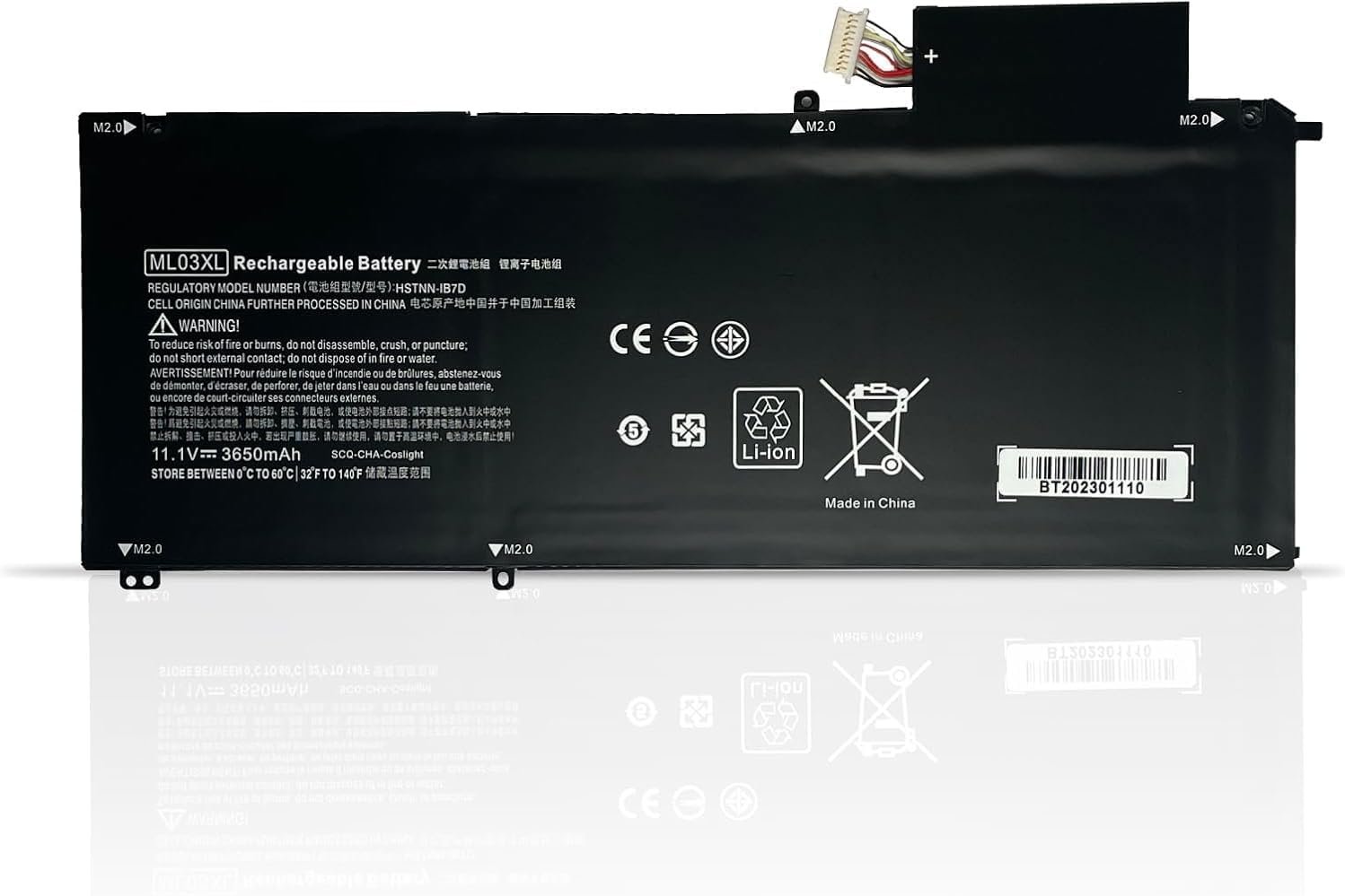 HP ML03XL Replacement Battery for HP Spectre x2 12 Series