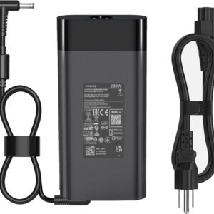 HP OMEN 16 15 17 Victus 16 15 ZBook Fury G7 G8 G9 G10 ZBook Power Studio G7 G8 G9 Pavilion Gaming Laptop Charger 230W Replacement (19.5V 11.8A)