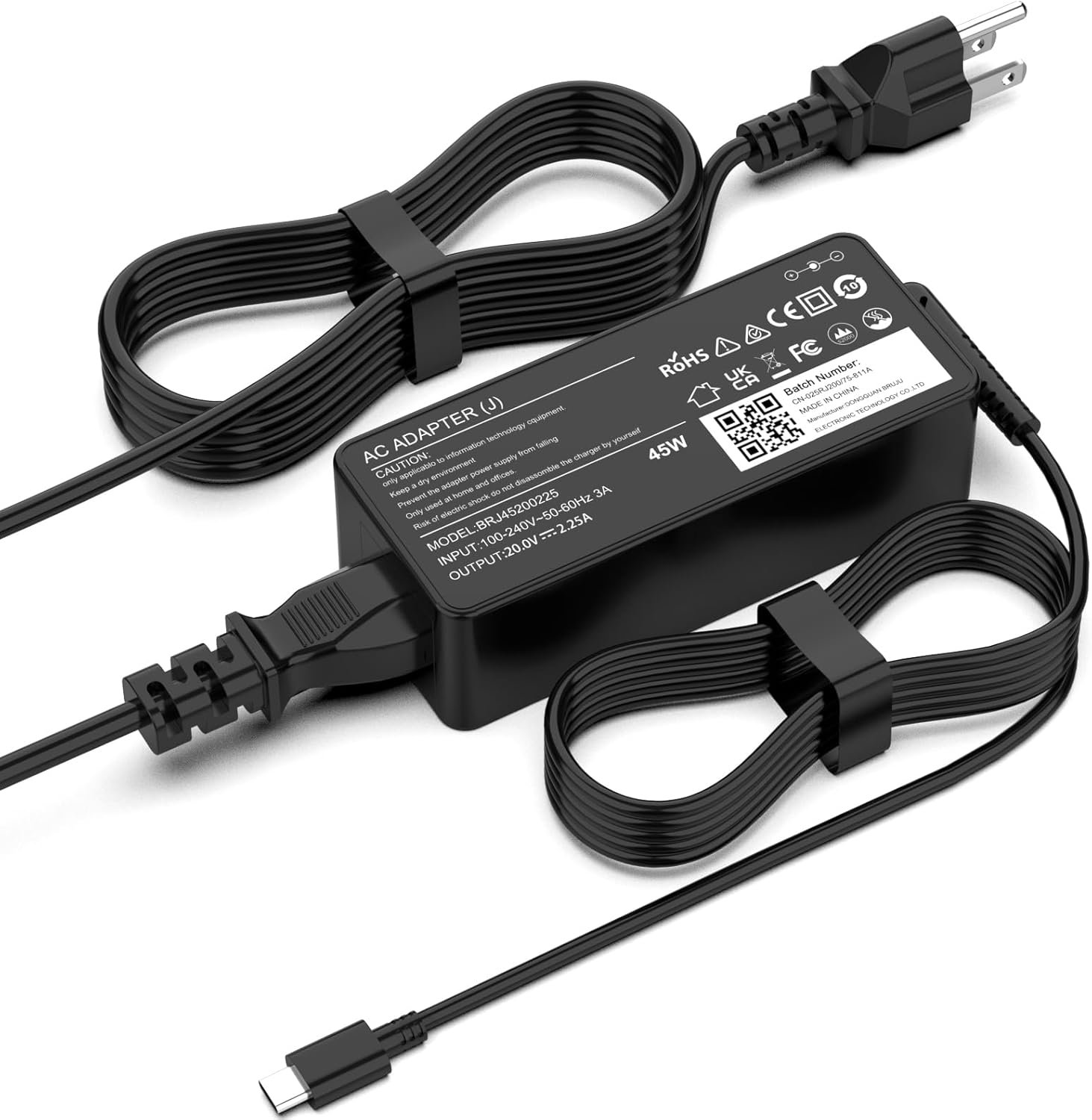 HP USB-C Laptop Charger 45W/65W Type-C Power Adapter Charger