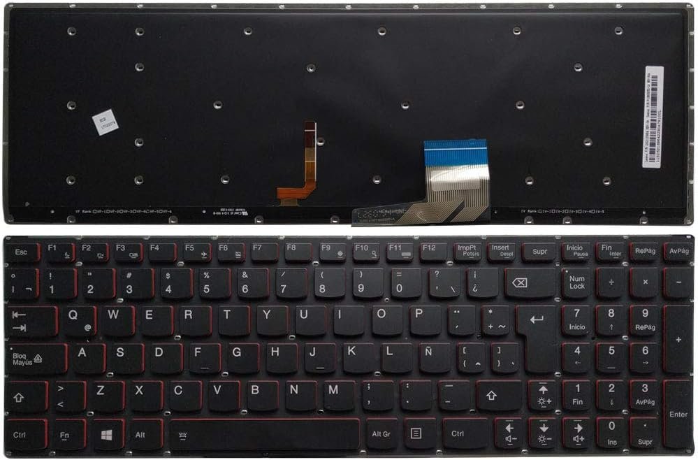 Laptop Replacement Keyboard Fit Lenovo IdeaPad Y50-70A Y50-70AM Laptop Keyboard