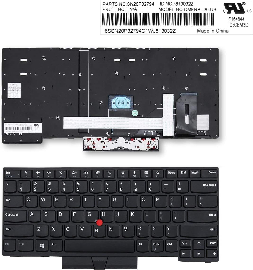 Lenovo ThinkPad E490 E495 T490 L490 E480 E485 L480 T480s Laptop Keyboard Replacement