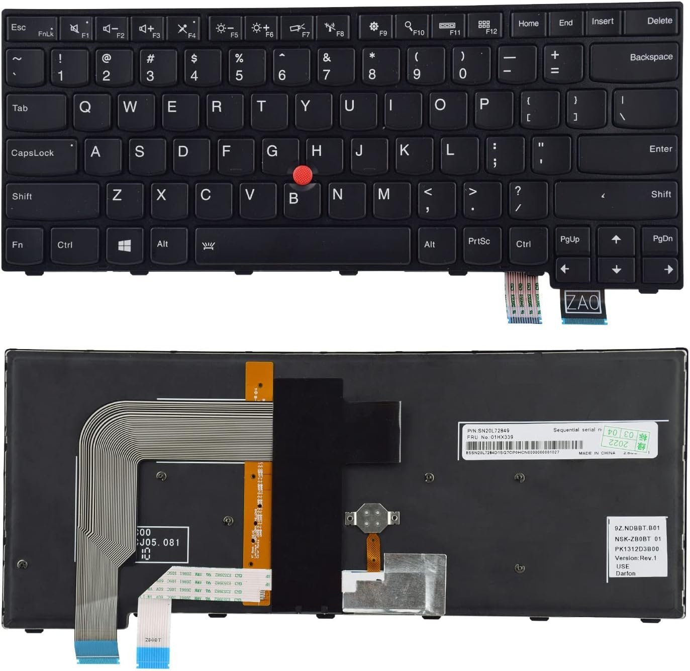 Lenovo Thinkpad T460S T470S Laptop Keyboard Replacement