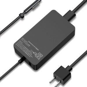 Microsoft Surface Pro 3 / Pro 4 / Pro 5 / Pro 6 / Surface Laptop / Surface Book / Surface Go Charger with USB Charging Port 44W 15V 2.58A Replacement Adapter