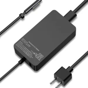 Microsoft Surface Pro 3 / Pro 4 / Pro 5 / Pro 6 / Surface Laptop / Surface Book / Surface Go Charger with USB Charging Port 44W 15V 2.58A Adapter