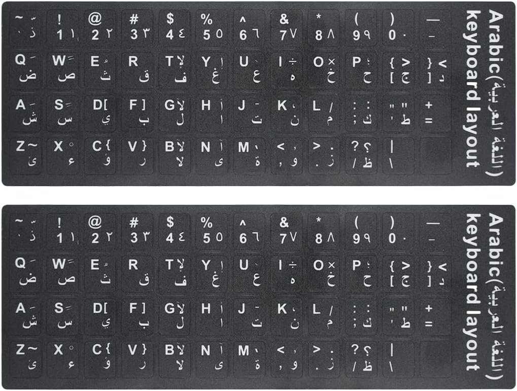 Universal Arabic Keyboard Stickers for Laptop Computer PC Desktop Computer Keyboard