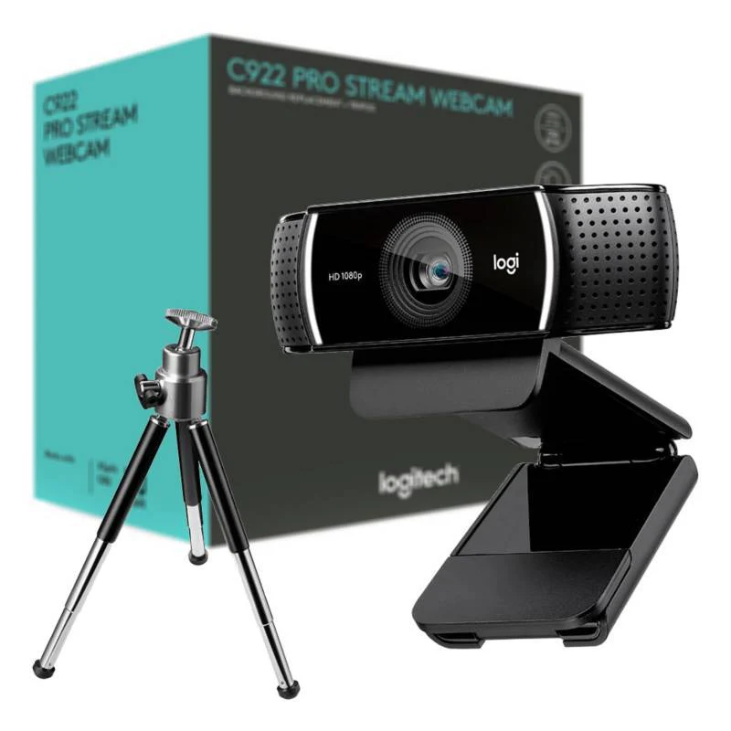Logitech C922 Full HD 1080 Webcam with Tripod Stand
