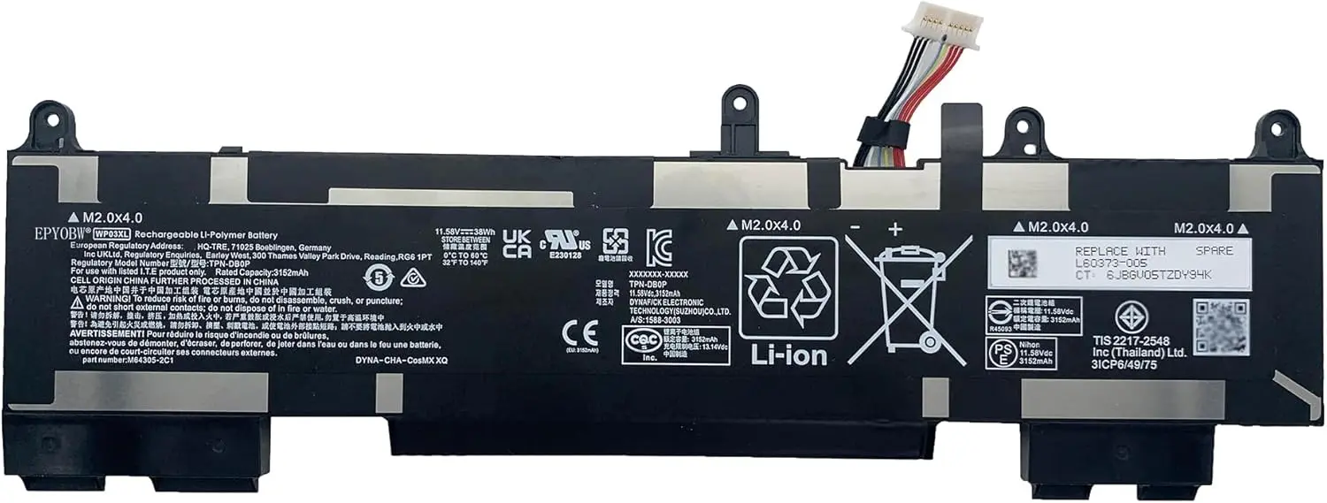WP03XL Laptop Battery for HP Elitebook 830 835 840 845 860 865 1040 G9 G10 EliteBook 840 860 G11